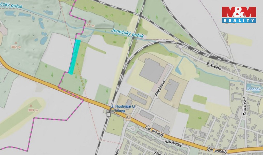 Prodej pole 4 929 m², Hostivice – náhled fotky 2