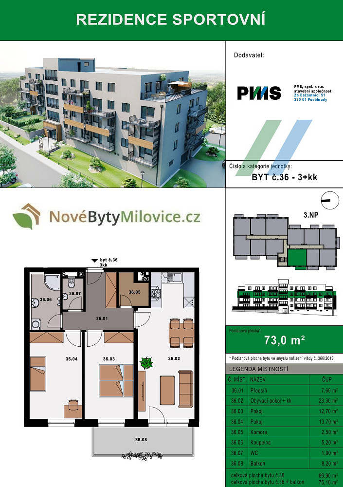 Prodej bytu 3+kk 75 m² — photo 3
