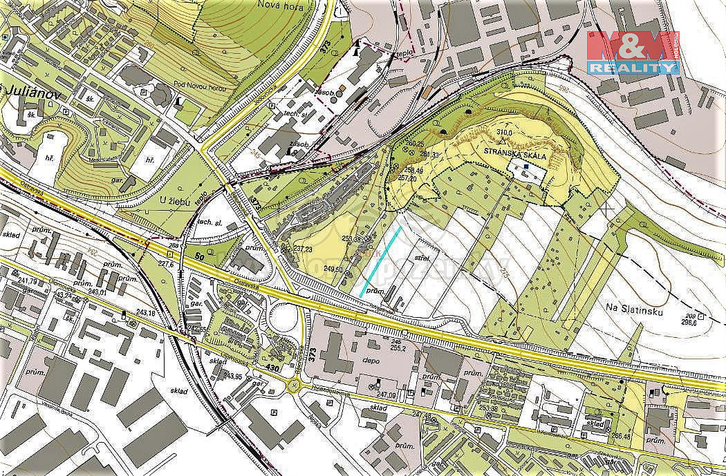 Prodej pole 1 652 m² – pohled 2