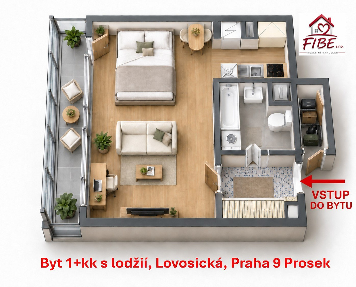 Prodej bytu 1+kk 34 m²