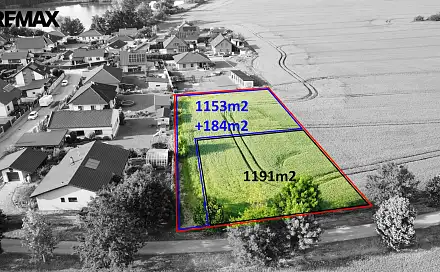 Prodej stavebního pozemku 1 337 m², Dříteň, okres České Budějovice