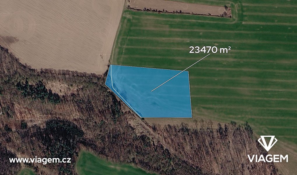 Prodej pole 11 735 m², Škvorec – náhled fotky 2