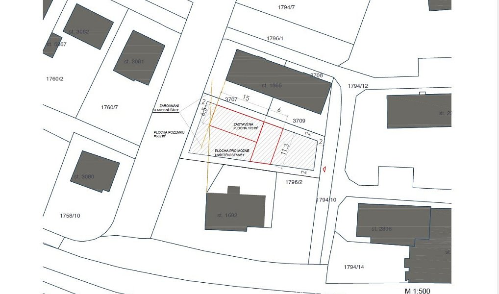 Prodej stavebního pozemku 617 m², Havlíčkův Brod – náhled fotky 3