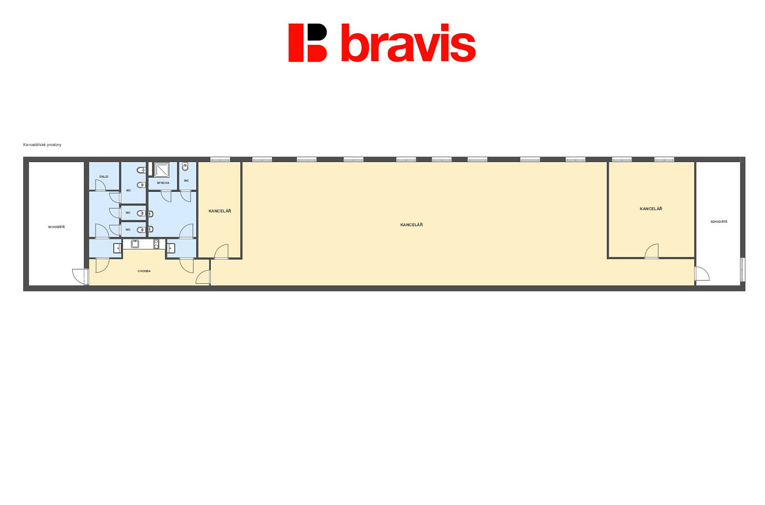 Pronájem kanceláře 257 m² – fotografie 3