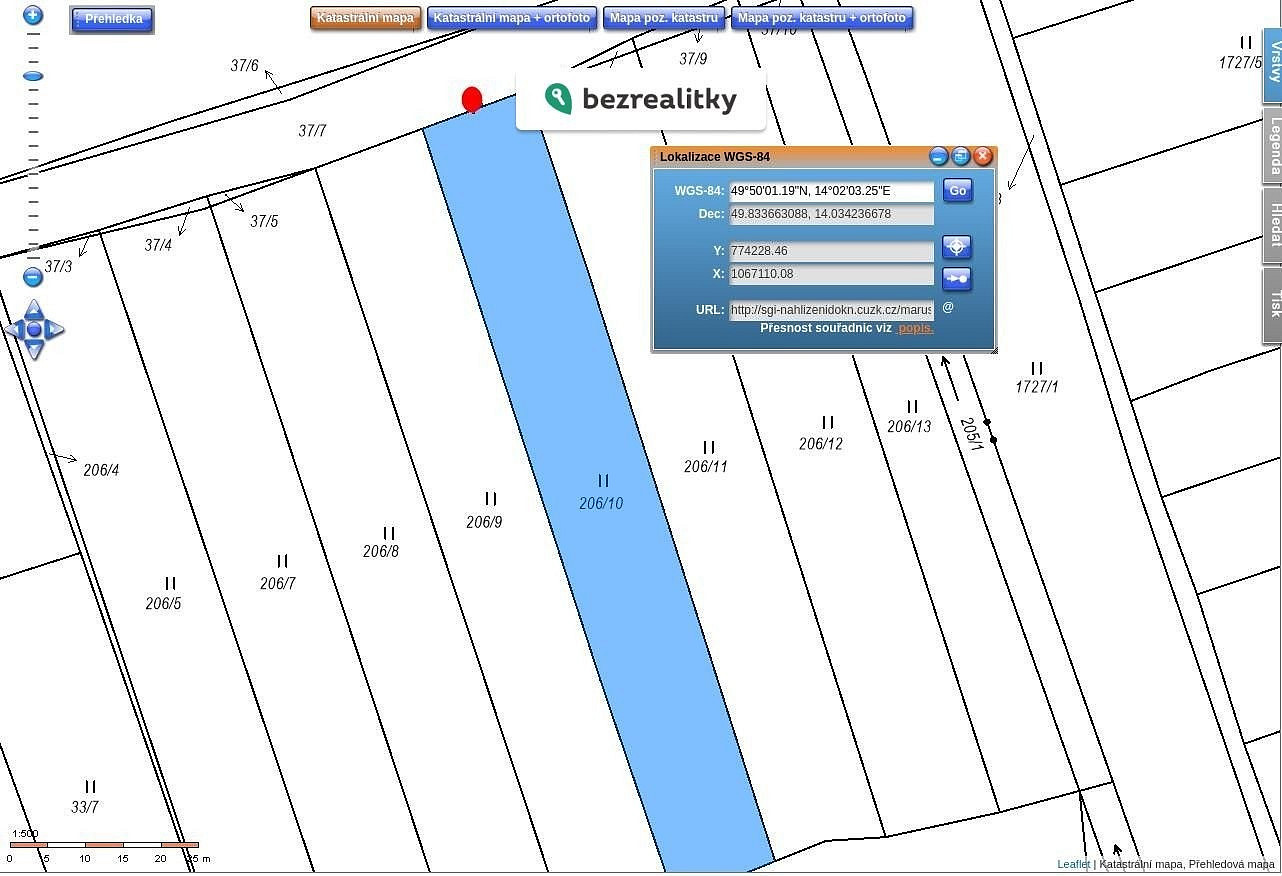 Prodej stavebního pozemku 1 582 m² – fotografie 2