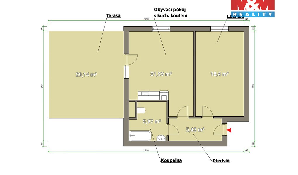 Pronájem bytu 2+kk 78 m², Plzeň – náhled fotky 2