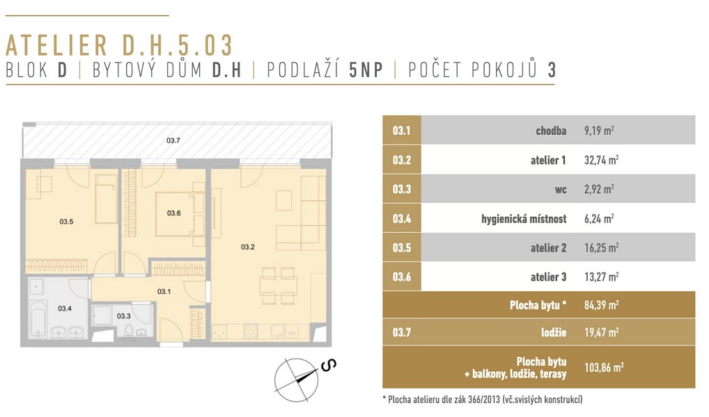 Prodej bytu 3+kk 84 m², České Budějovice – náhled fotky 43