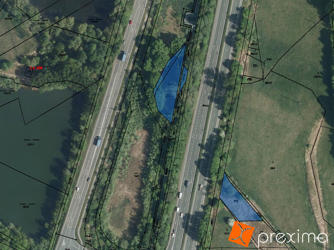 Prodej pozemku 596 m²