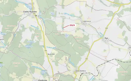 Dražba lesa 2 148 m², Český Rudolec