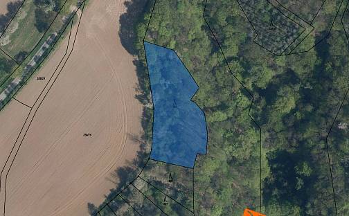 Prodej lesa 1 184 m², Mšeno, okres Mělník