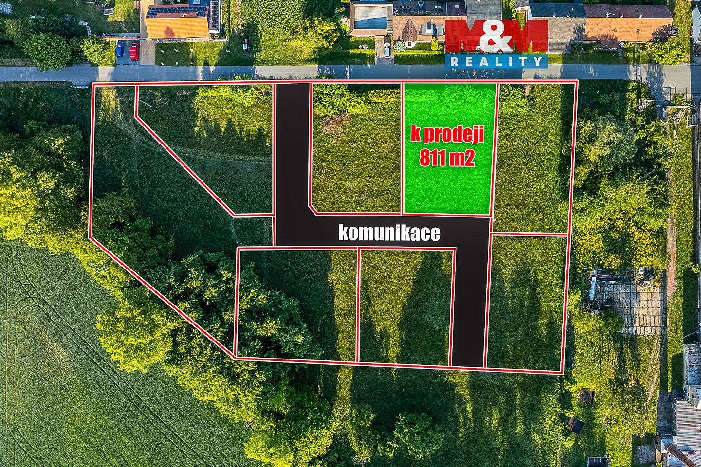 Prodej stavebního pozemku 811 m² – fotografie 5