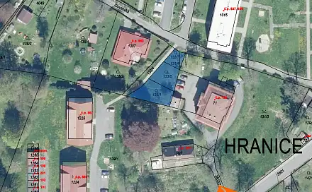 Prodej stavebního pozemku 427 m², Hranice, okres Cheb