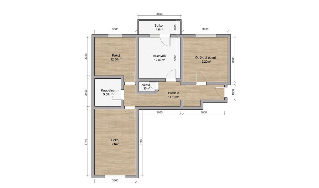 Prodej bytu 3+1 87 m², Tlučná – náhled fotky 6