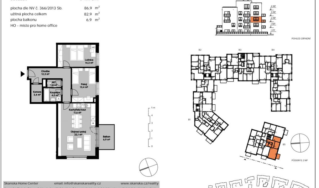 Pronájem bytu 3+kk 94 m², Praha – náhled fotky 14