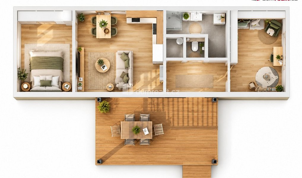 Prodej domu 75 m² s pozemkem 450 m², Ostrov – náhled fotky 8