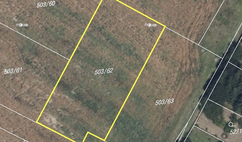 Prodej stavebního pozemku 1 390 m², Sobčice – náhled fotky 2