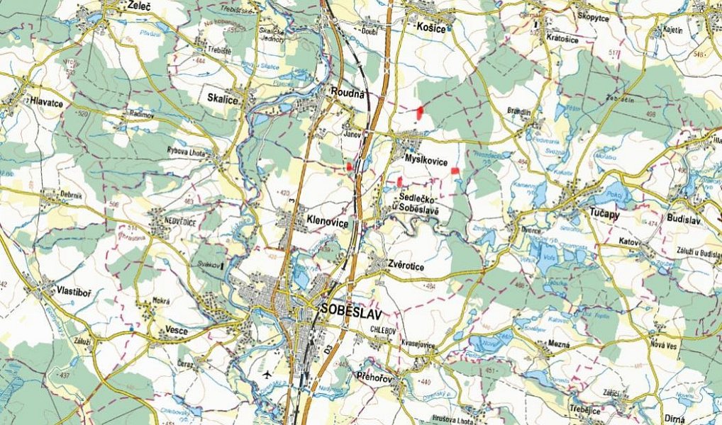 Prodej pole 25 103 m², Myslkovice – náhled fotky 6