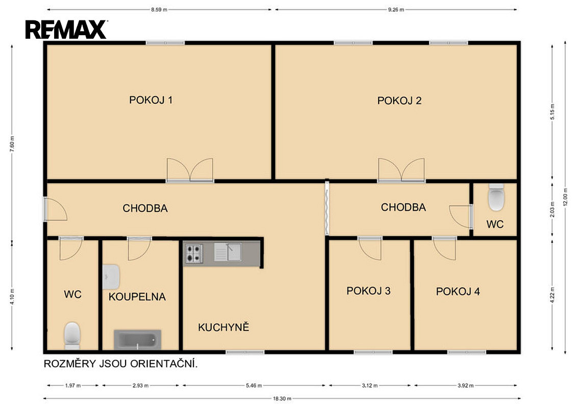 Prodej bytu 4+1 87 m² – fotografie 3