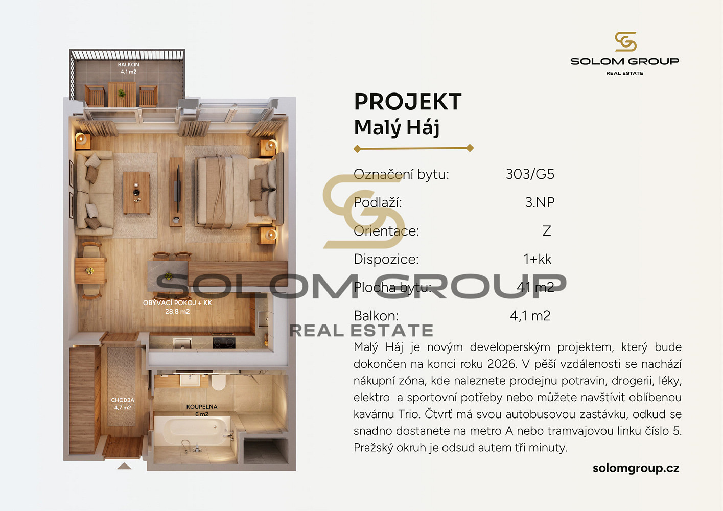 Prodej bytu 2+kk 45 m² - Ansicht 6