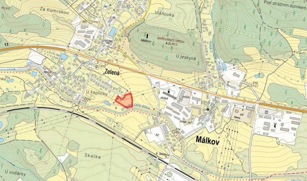 Prodej stavebního pozemku 6 321 m², Málkov – náhled fotky 6
