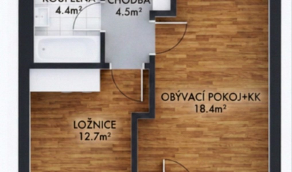 Pronájem bytu 2+kk 40 m², Praha – náhled fotky 10