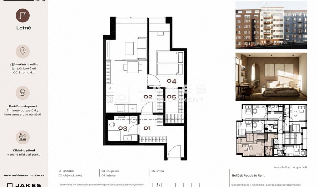 Pronájem bytu 2+kk 47 m², Praha – náhled fotky 13