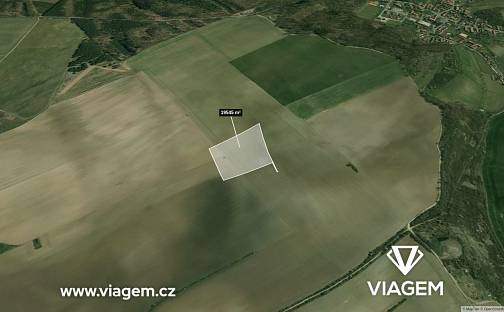 Prodej pole 540 m², Jeviněves, okres Mělník