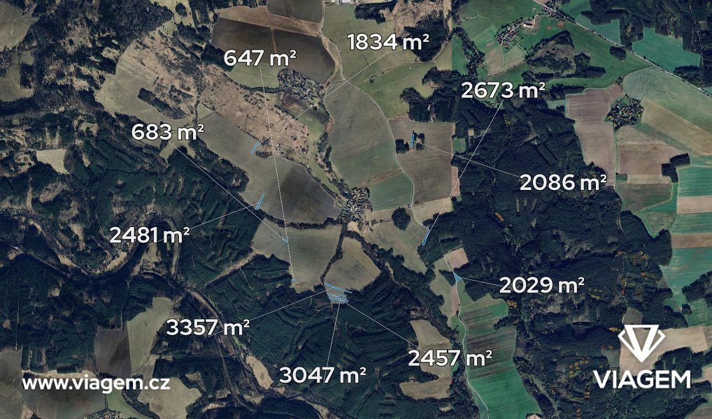 Prodej pole 1 419 m², Černošín – náhled fotky 2