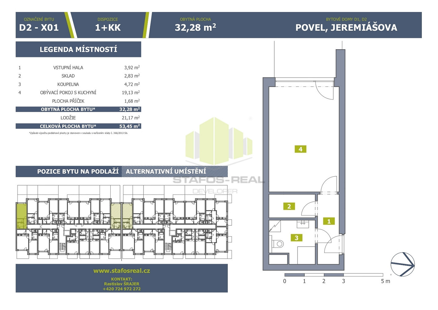 1+kk Apartment in Olomouc, Povel – pohled 3