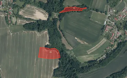 Prodej pole 10 138 m², Hněvkovice - Chotěměřice, okres Havlíčkův Brod