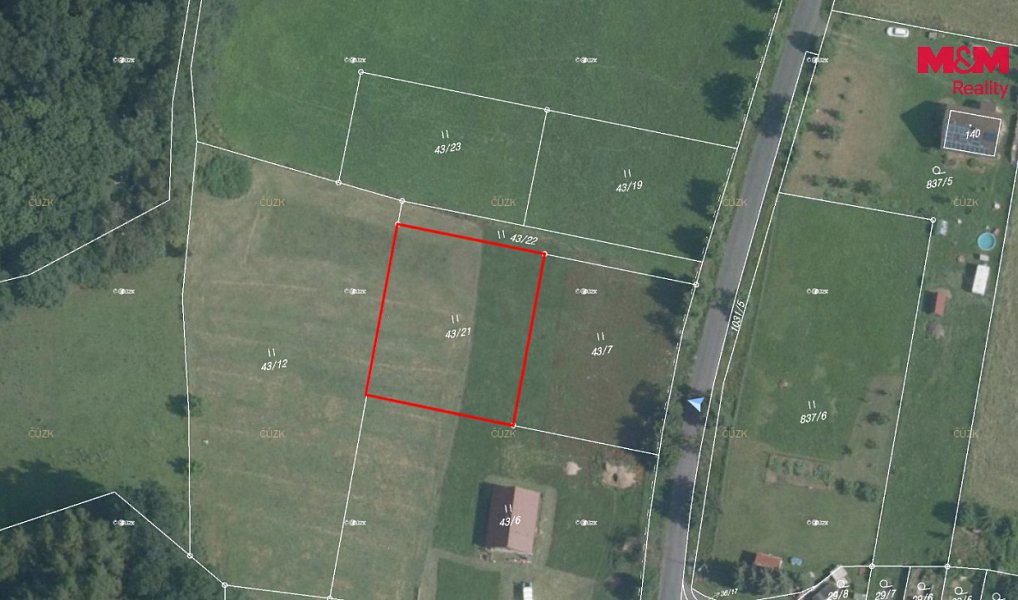 Prodej stavebního pozemku 1 172 m², Březová – náhled fotky 3
