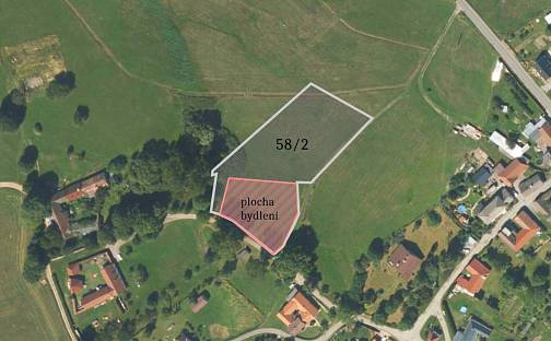 Prodej stavebního pozemku 5 562 m², Nový Rychnov, okres Pelhřimov