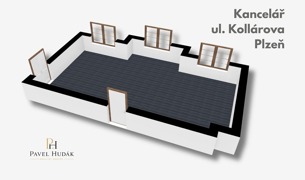 Pronájem kanceláře 55 m², Plzeň – náhled fotky 3