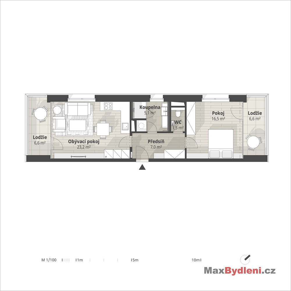 Prodej bytu 2+kk 70 m² – fotografie 3