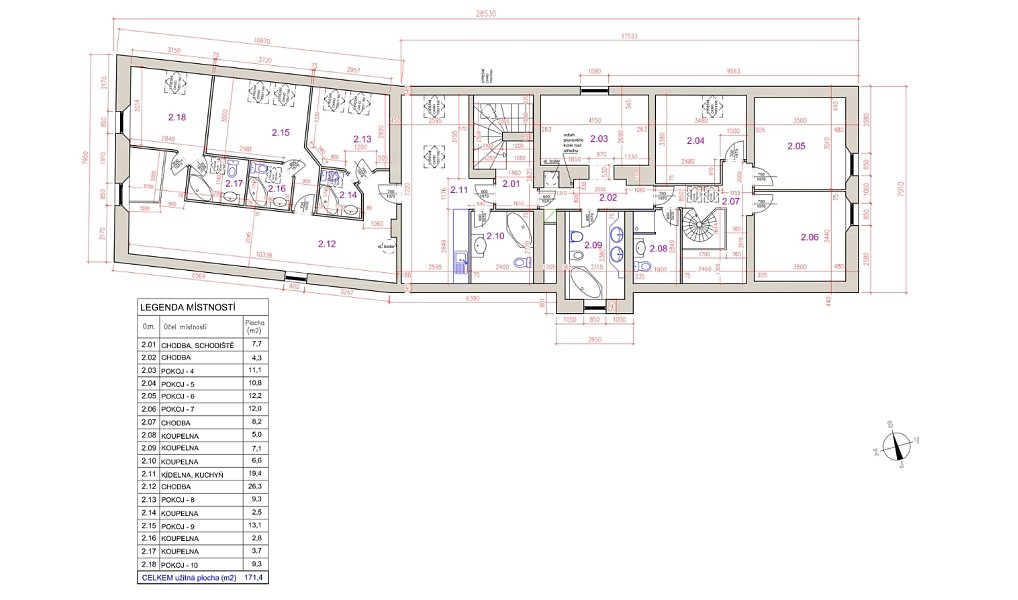Prodej vily 460 m² s pozemkem 1 773 m², Podhradí – náhled fotky 23