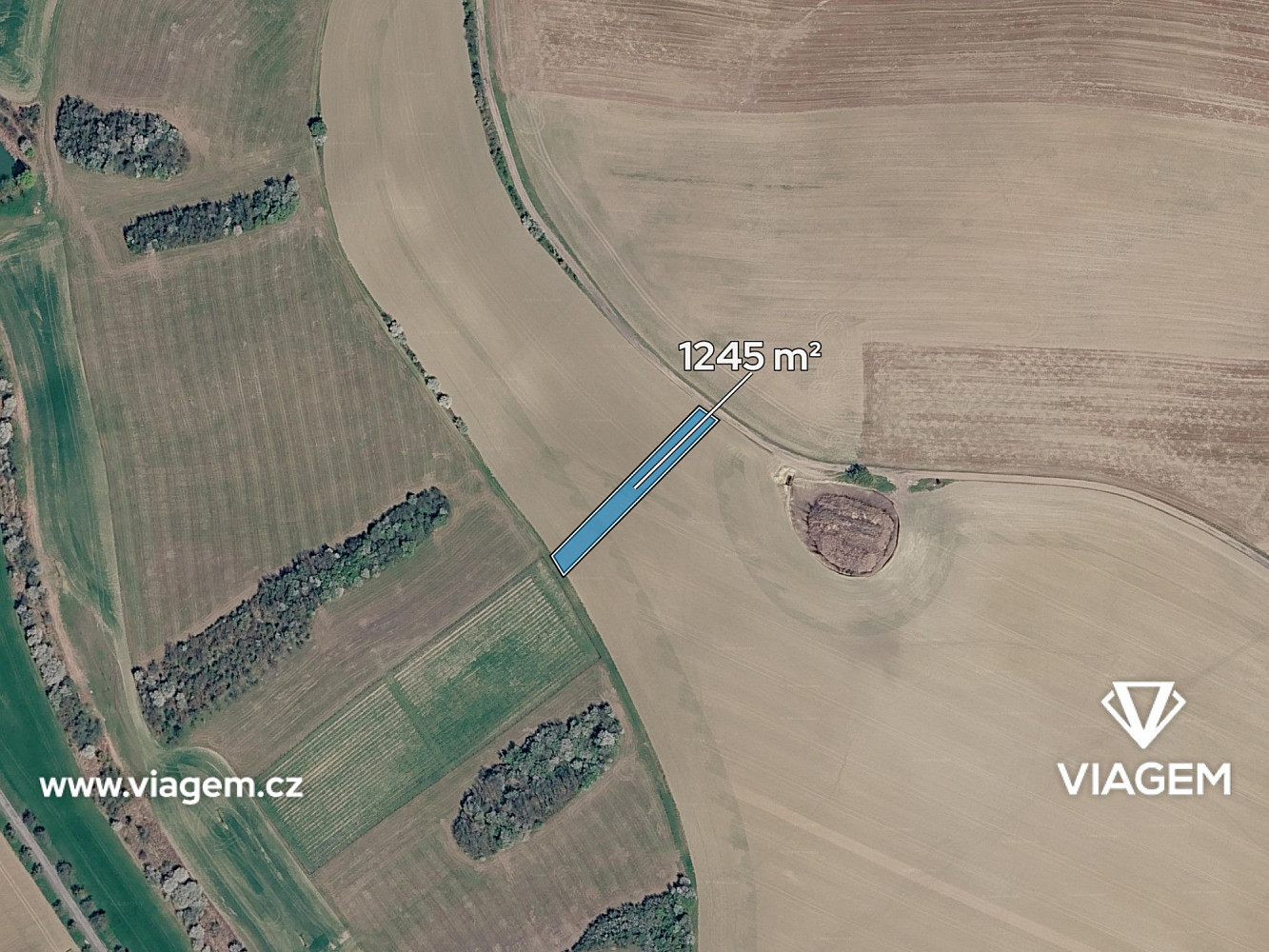 Prodej pole 1 245 m² — photo 2