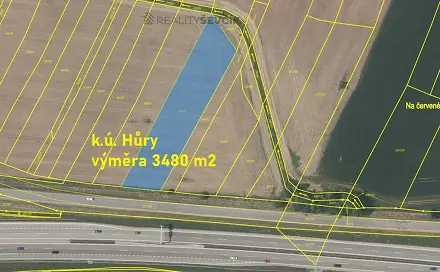 Prodej komerčního pozemku 3 480 m², Pod Strání, Hůry, okres České Budějovice