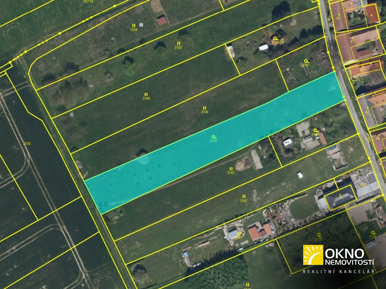 Prodej stavebního pozemku 2 874 m² – fotografie 3
