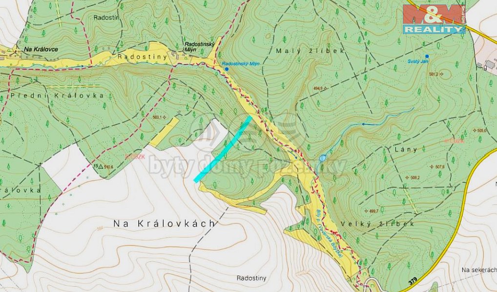 Prodej lesa 1 811 m², Velká Bíteš – náhled fotky 2