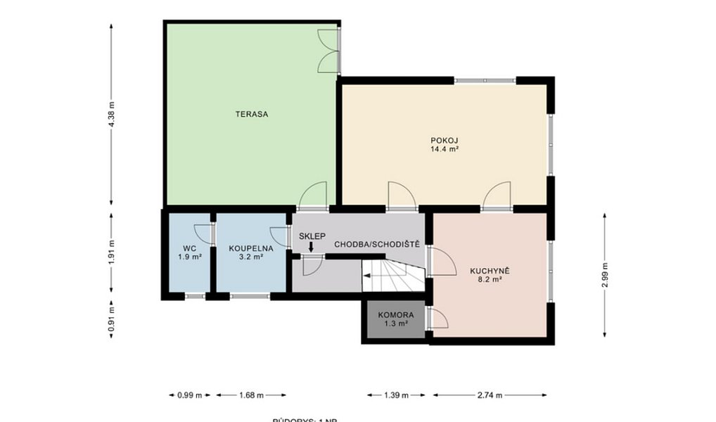 Prodej chaty/chalupy 63 m² s pozemkem 966 m², Bechyně – náhled fotky 3