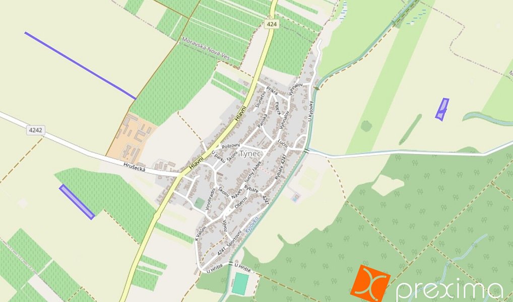 Prodej pole 1 957 m², Týnec – náhled fotky 2