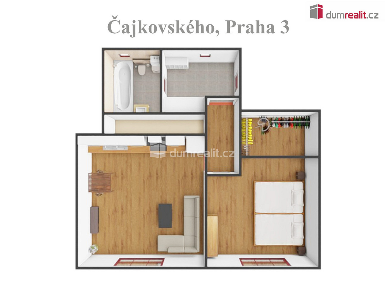 Pronájem bytu 2+kk 51 m² - Ansicht 6