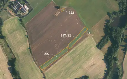 Prodej pole 12 427 m², Tučapy - Brandlín, okres Tábor