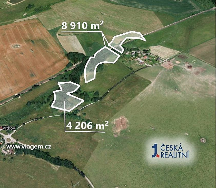 Les 13 116 m², Podíl 50 % o výměře 6 558 m² – pohled 2