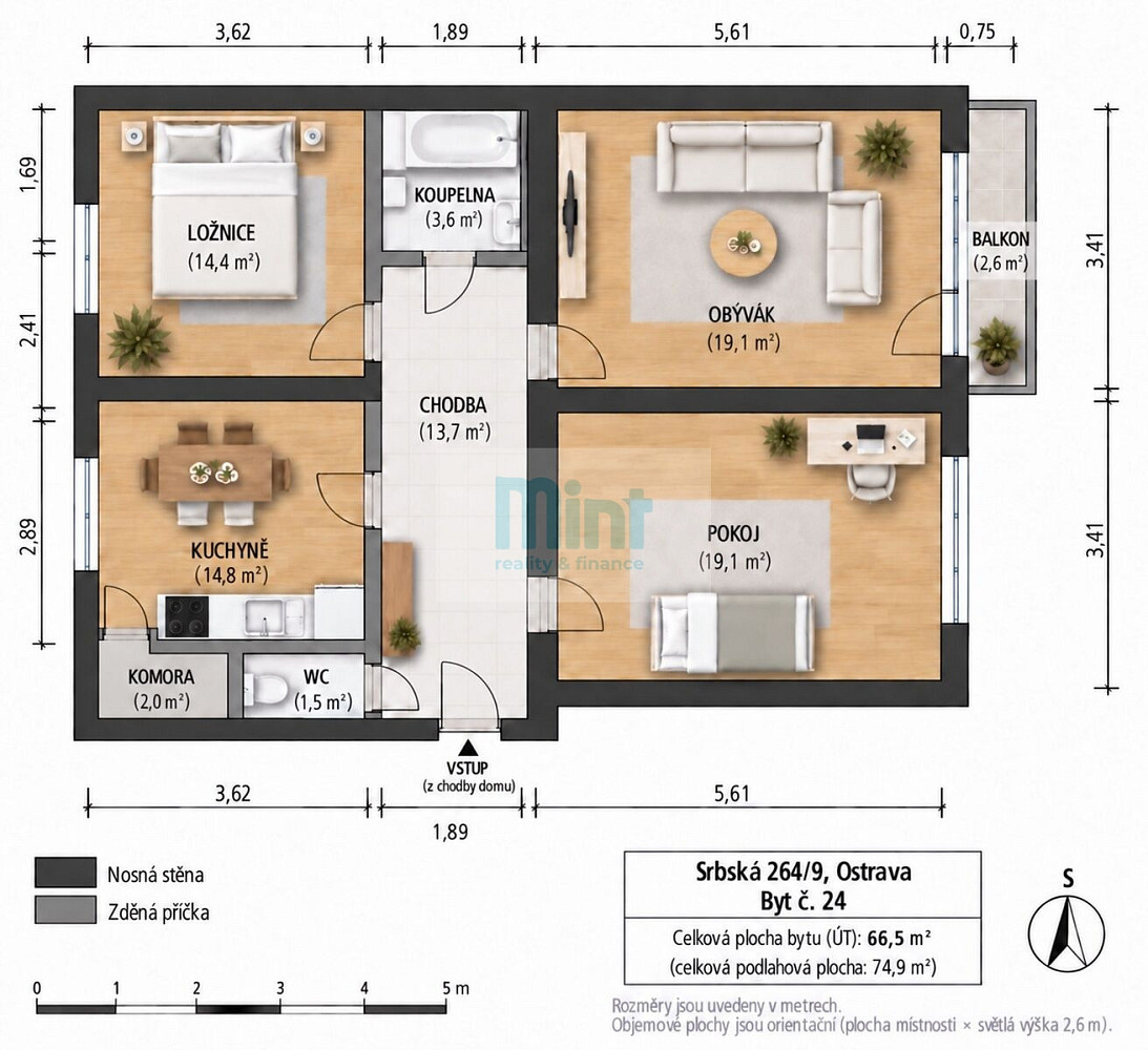 Prodej bytu 3+1 76 m² – fotografie 3