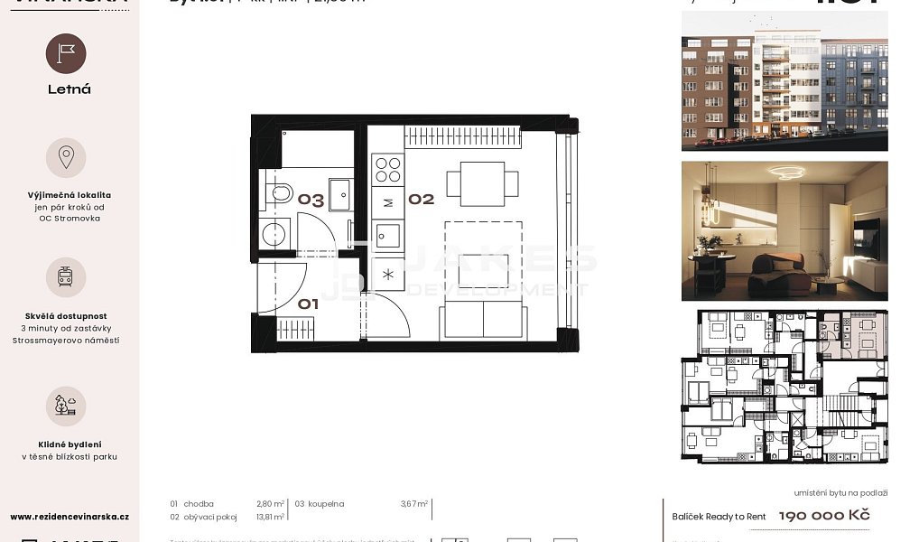 Prodej bytu 1+kk 22 m², Praha – náhled fotky 2