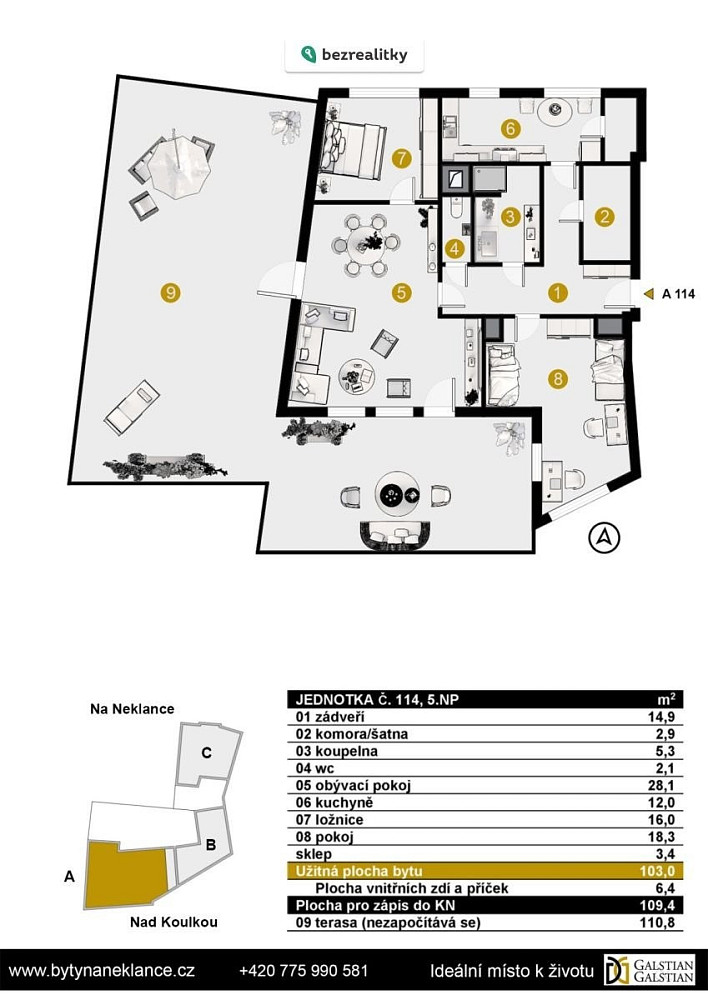 Prodej bytu 3+1 109 m² — photo 3