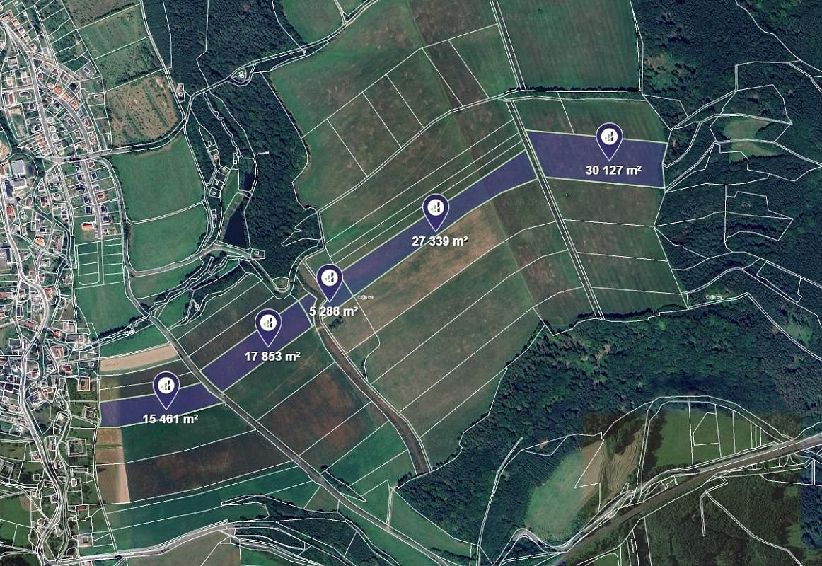 Prodej pole 38 350 m²