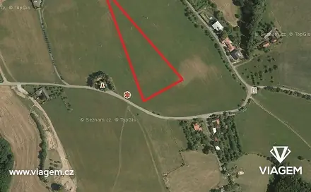 Prodej pole 1 422 m², Březnice, okres Zlín