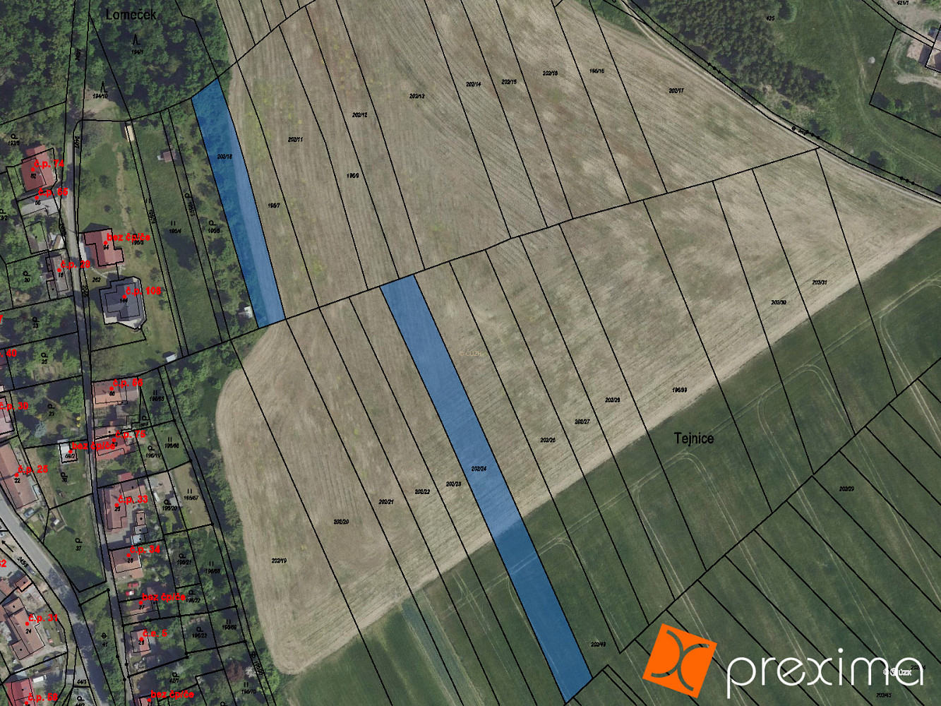 Prodej pozemku 891 m²